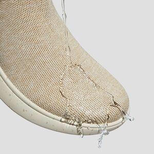 Vivaia Cream Slip-On Sneaker Boots (Urban Boots) - 38